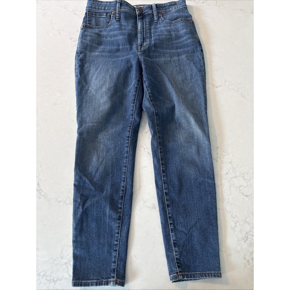Madewell‎ 10" High-Rise Skinny Crop Jeans Womens 30 Medium Wash Blue Denim 30x26